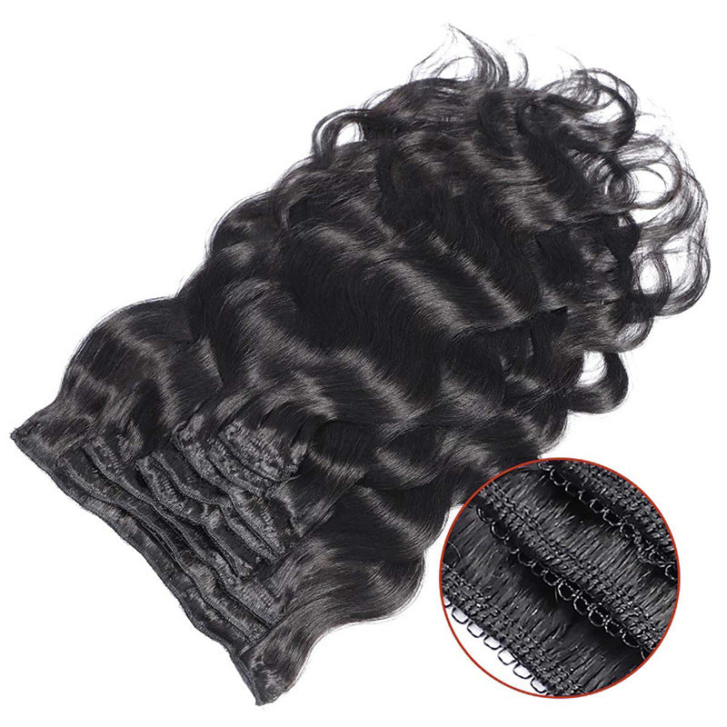 Real Hair Natural Black Real Hair Hair Extension